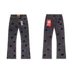 Jeans GO*SPEED Logo Bordado Denim Streetwear