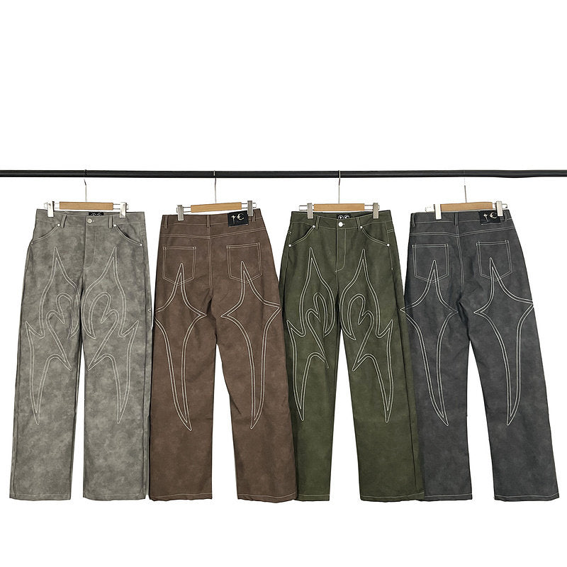 Pantalones TH*G CLUB Bordados Ante Streetwear