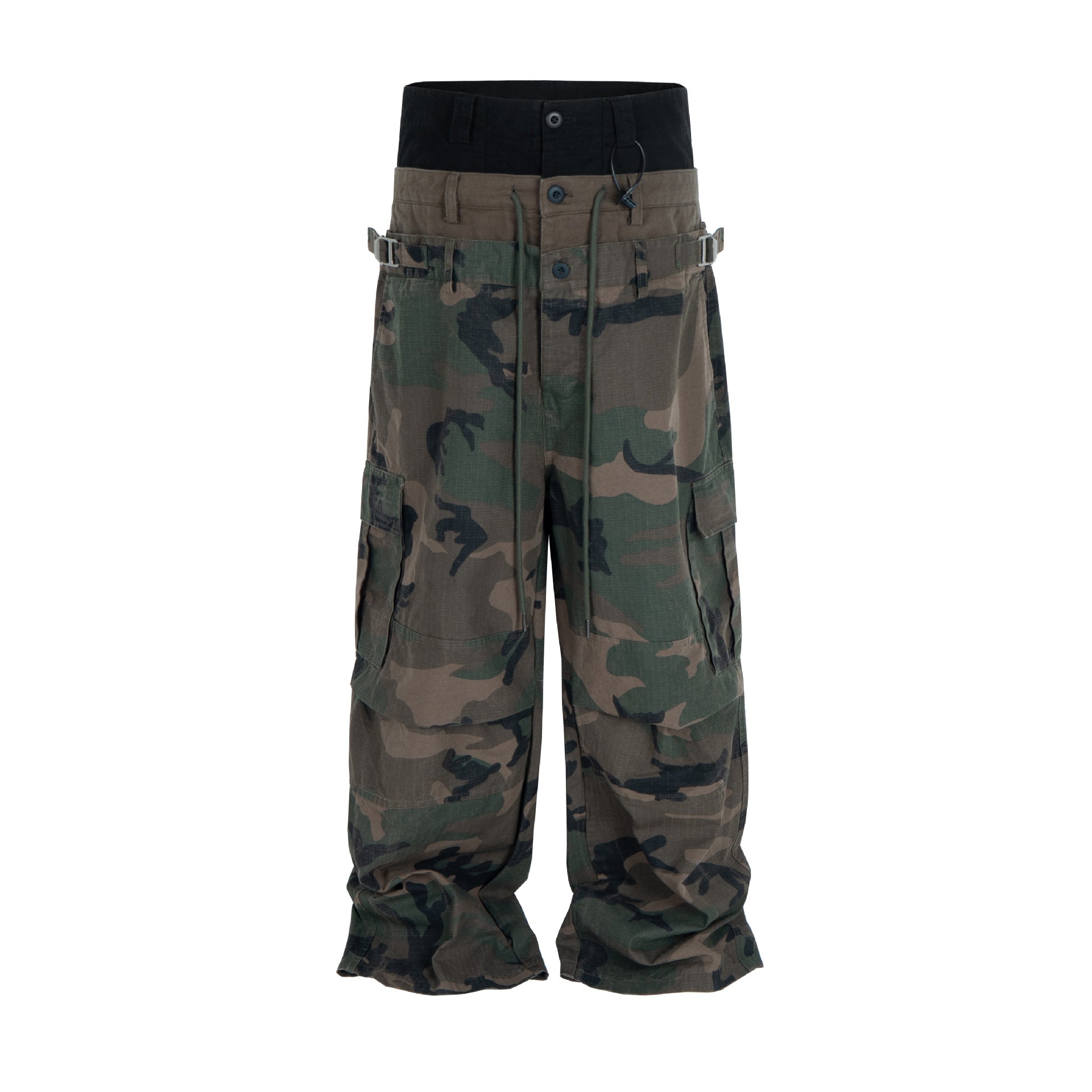 Pantalones Cargo Camuflaje Multi-Bolsillos Imagen principal del producto