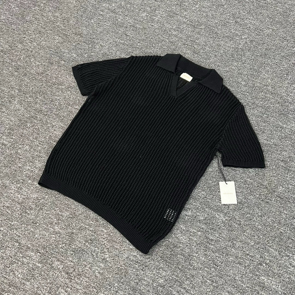 Polo Retro Recortado Punto Manga Corta