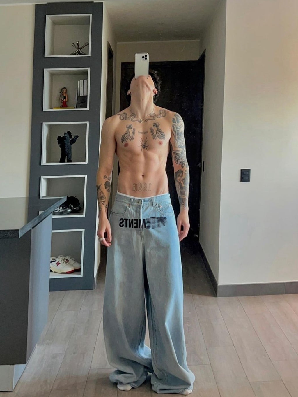 Jeans Baggy VET*MENTS Denim Holgado Streetwear