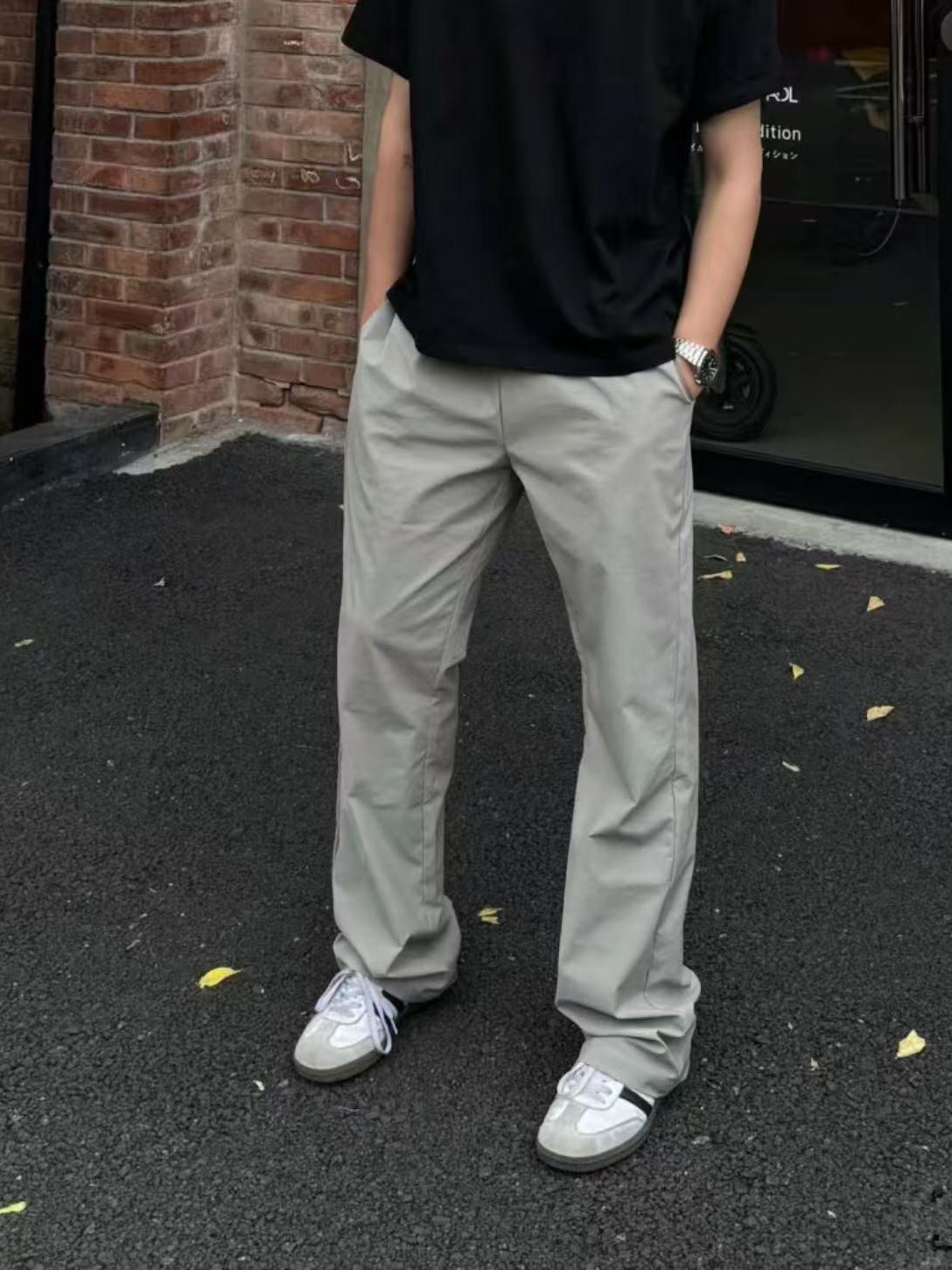 Pantalones Blank Básicos Streetwear Urbano Imagen principal del producto