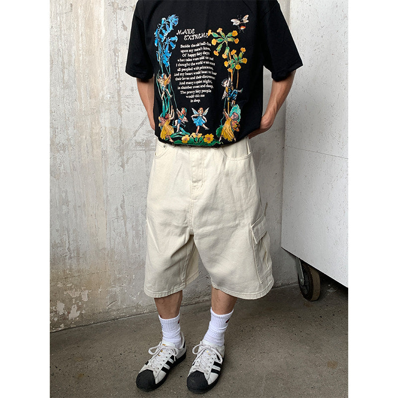 Jorts Cargo Denim Cortos Streetwear