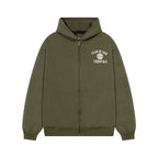 Chaqueta con Capucha Clásica Estampada – Hoodie Urbana con Forro Polar y Estilo Multilínea