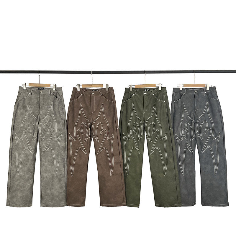 Pantalones TH*G CLUB Bordados Ante Streetwear