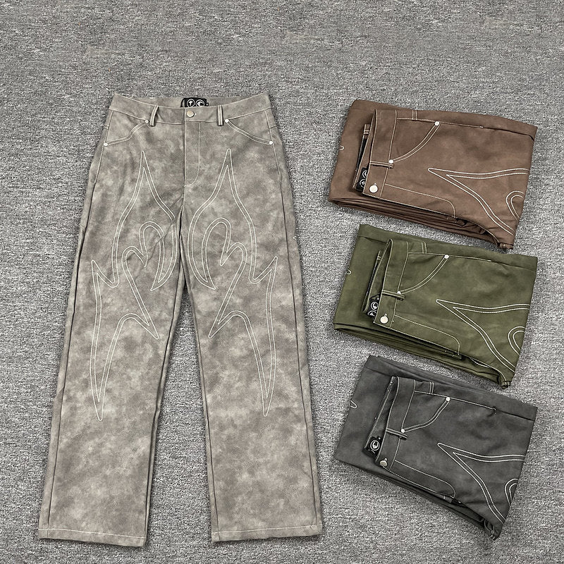 Pantalones TH*G CLUB Bordados Ante Streetwear