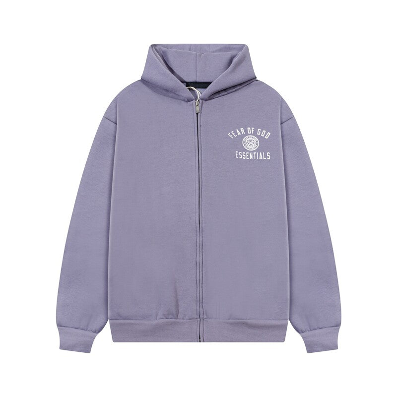 Sudadera Capucha Cremallera F*G ESS*NTIALS Minimalista