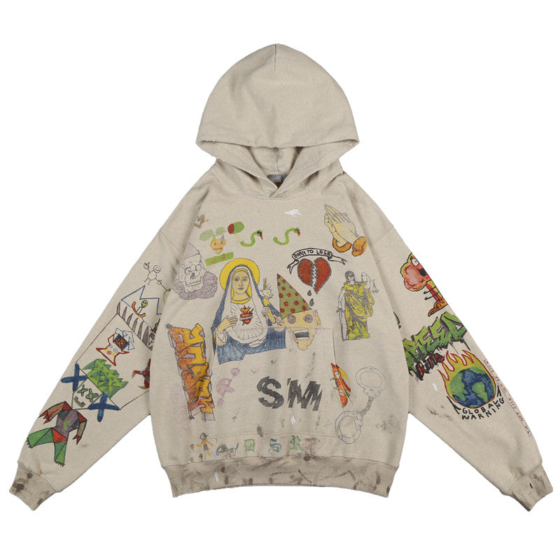 Sudadera Capucha SAI*T MICHAEL Lujo Religioso