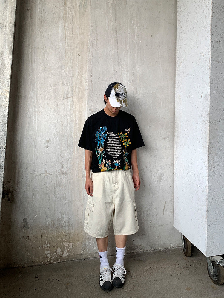 Jorts Cargo Denim Cortos Streetwear Imagen secundaria del producto