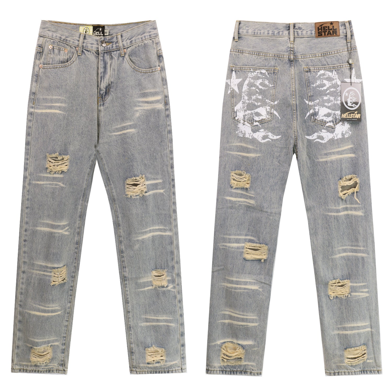 Jeans H*LLSTAR Denim Streetwear Urbano