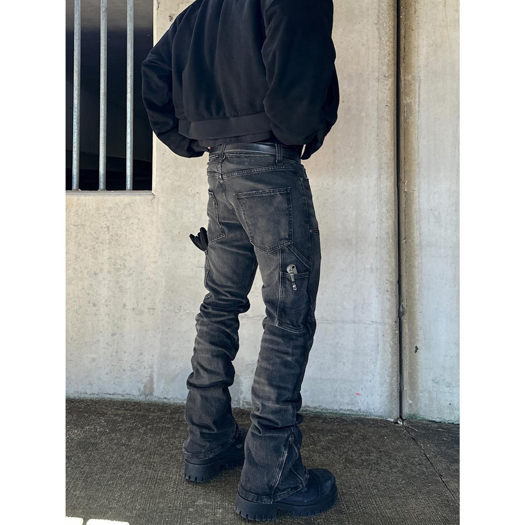 Jeans Negros Hombre High Street