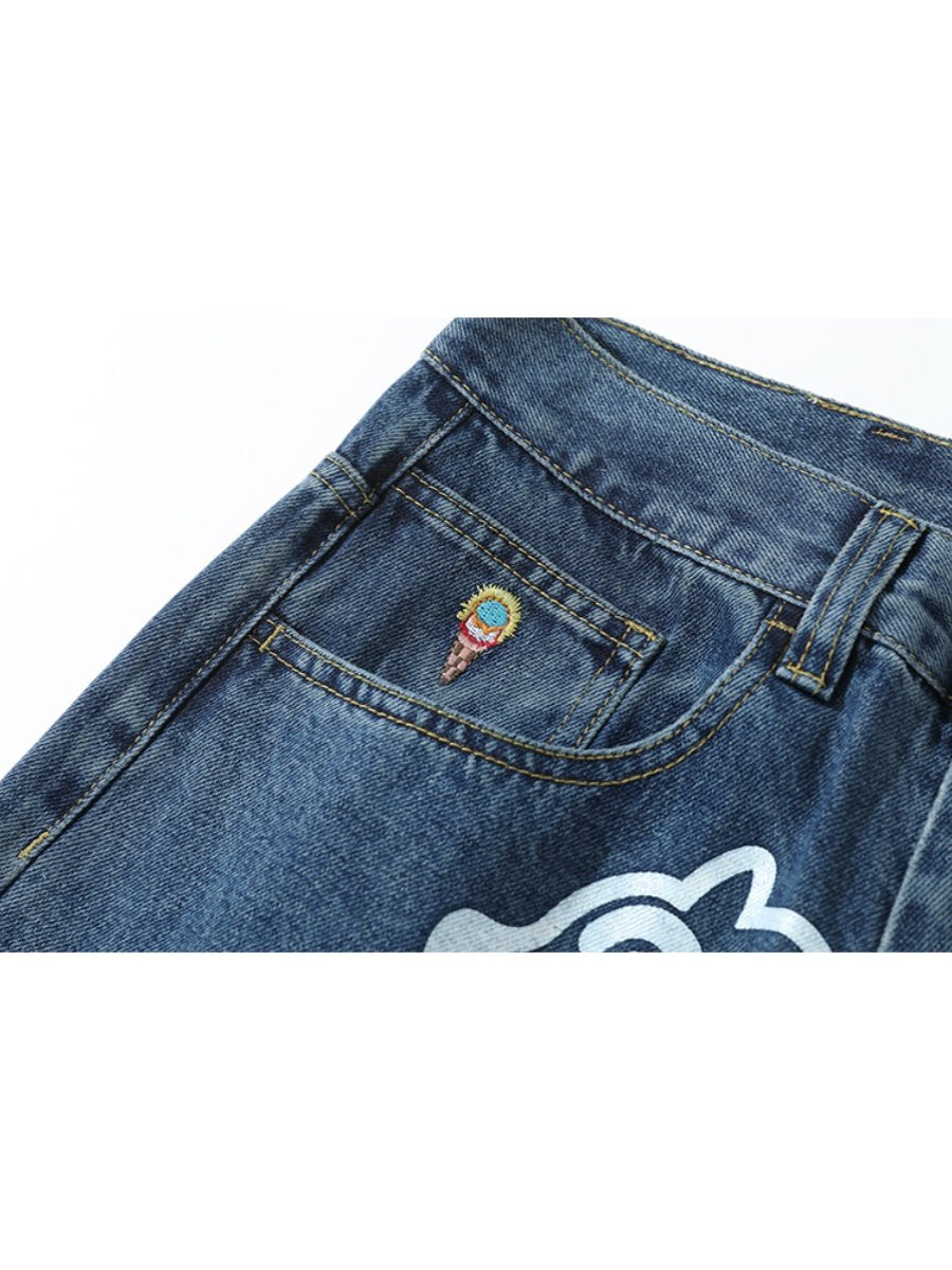 Jeans CE en Tono Crema