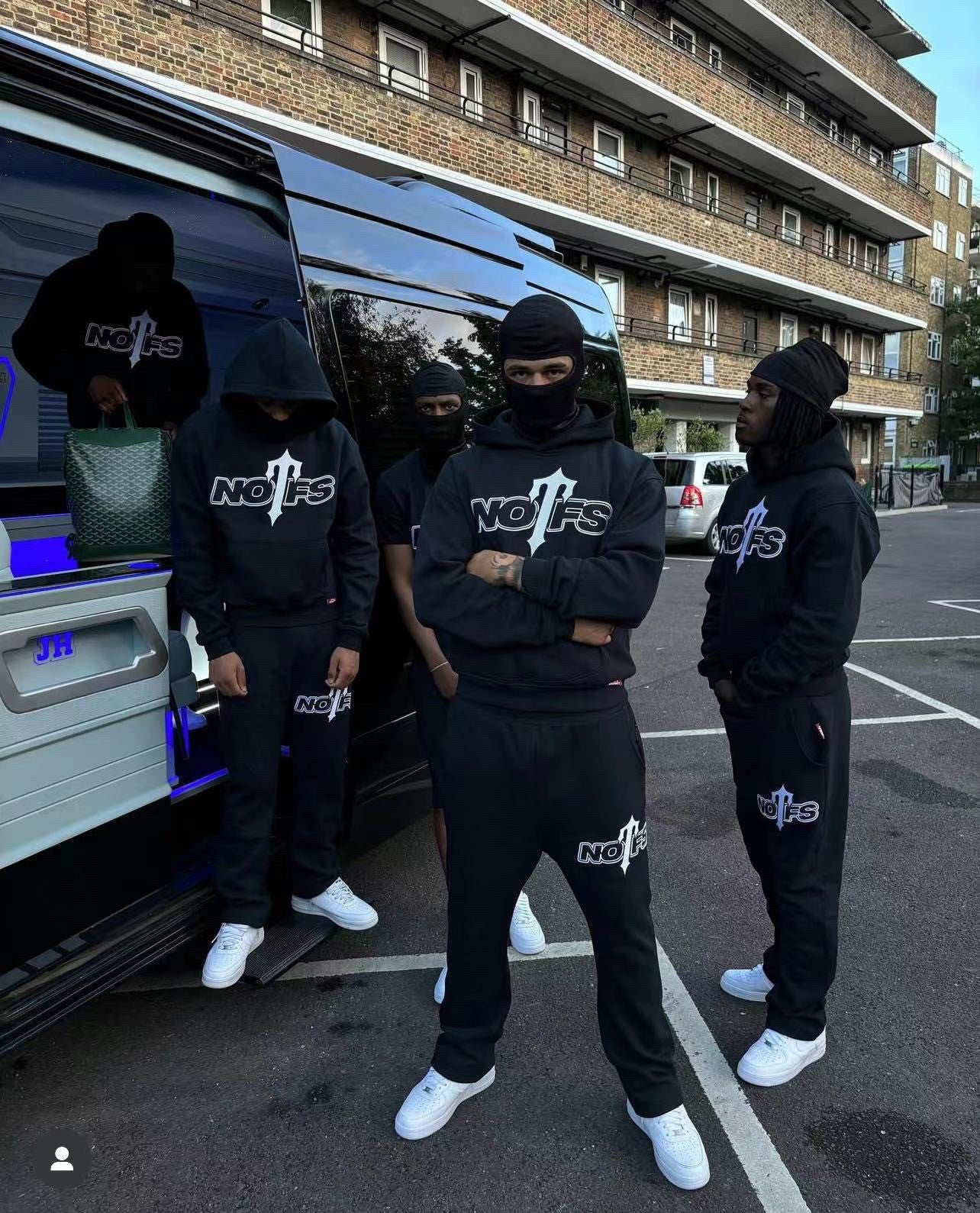 Chándal NOFS Trapstar Negro Hip-Hop Imagen principal del producto