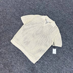 Polo Retro Recortado Punto Manga Corta