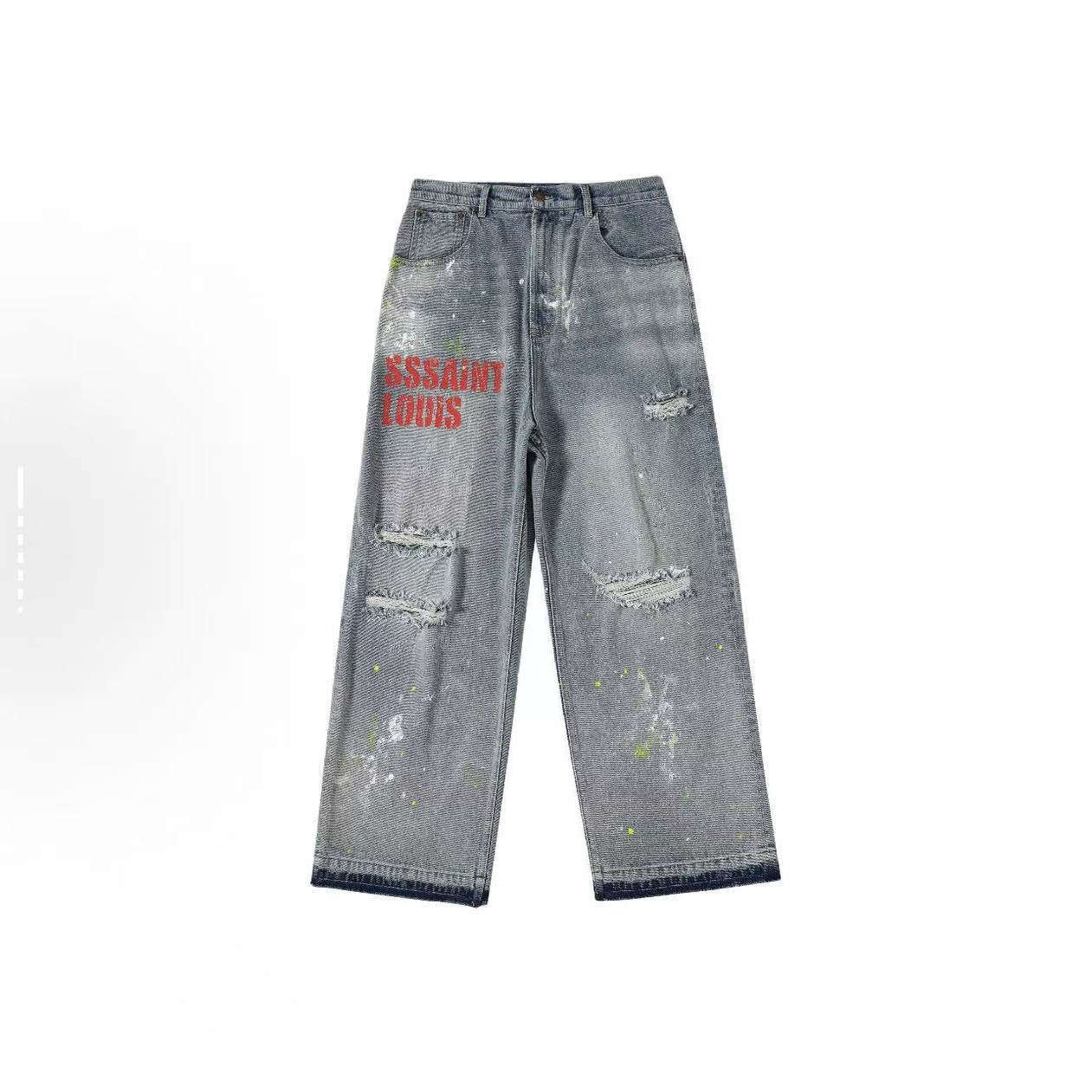 Jeans SS*AINT LOUIS Destruidos Logo Denim