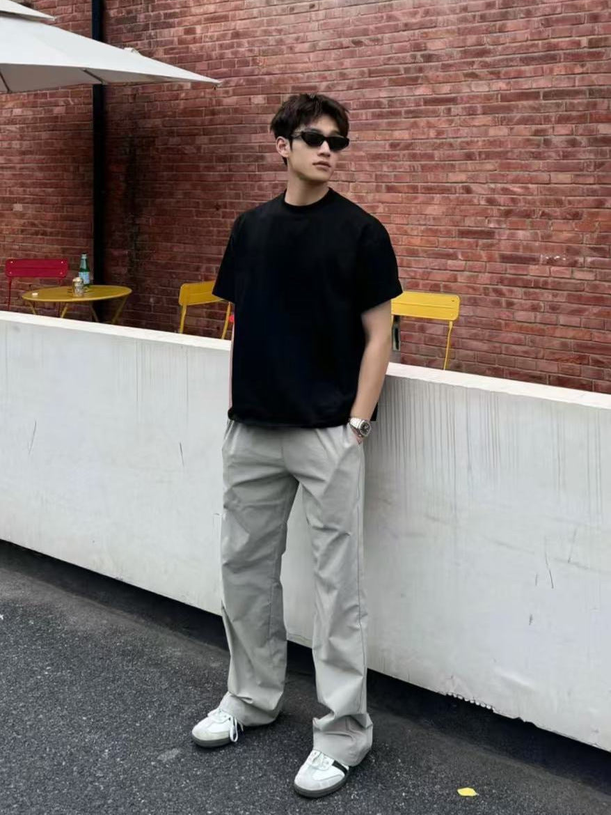 Pantalones Blank Básicos Streetwear Urbano