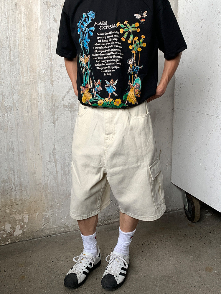 Jorts Cargo Denim Cortos Streetwear