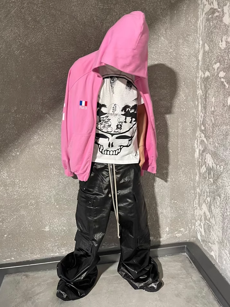 Pantalones AMERICANOS Casual de Pierna Ancha