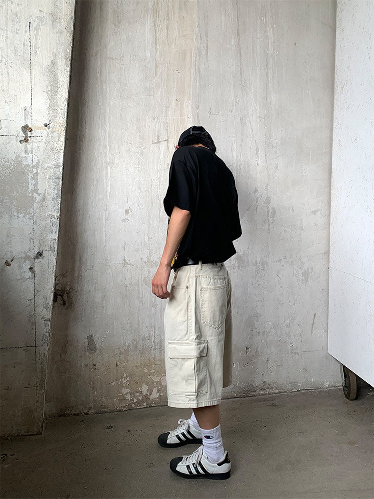 Jorts Cargo Denim Cortos Streetwear