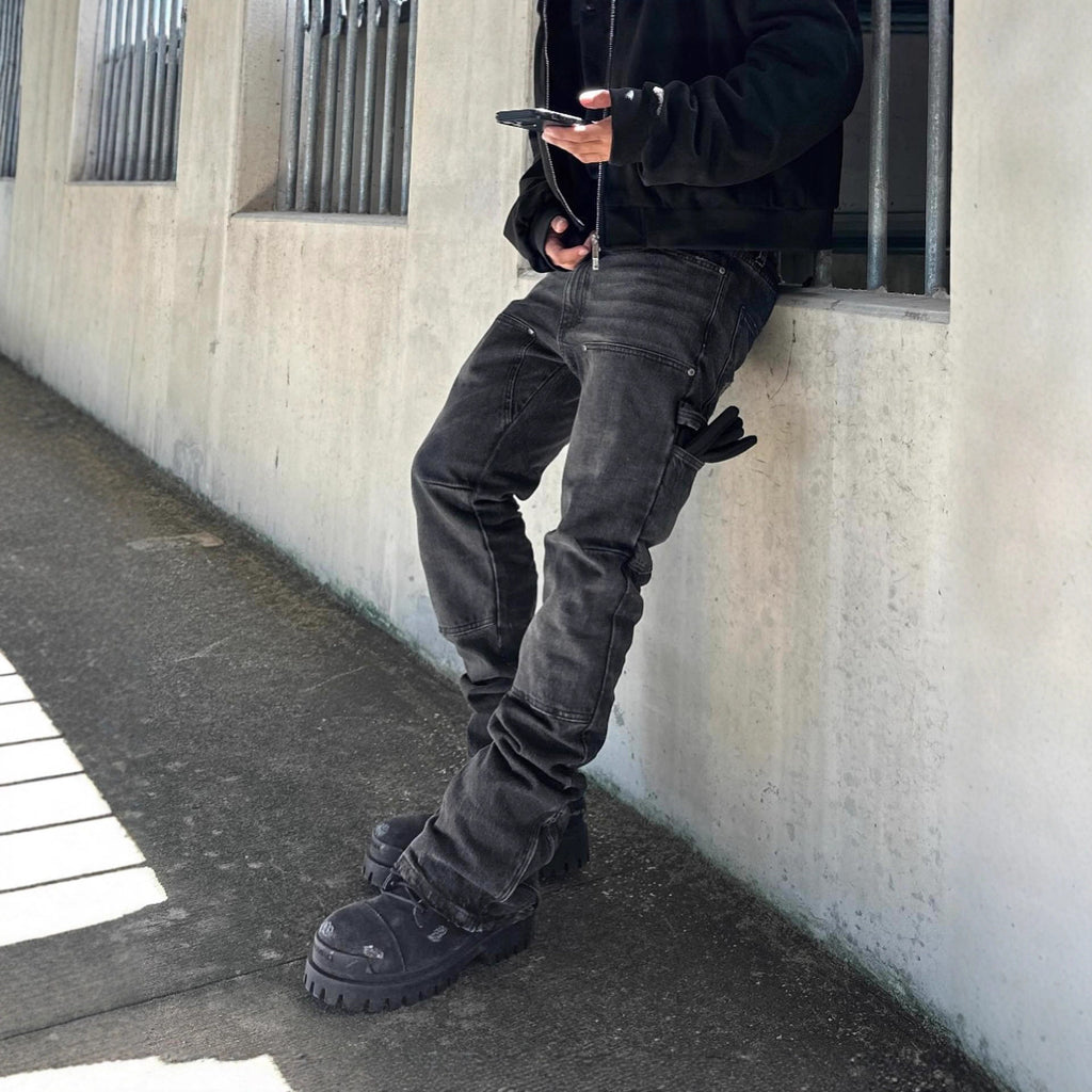 Jeans Negros Hombre High Street