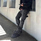 Jeans Negros Hombre High Street