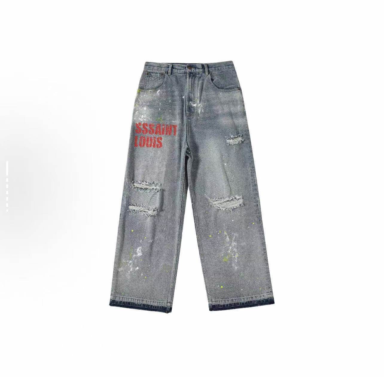 Jeans SS*AINT LOUIS Destruidos Logo Denim