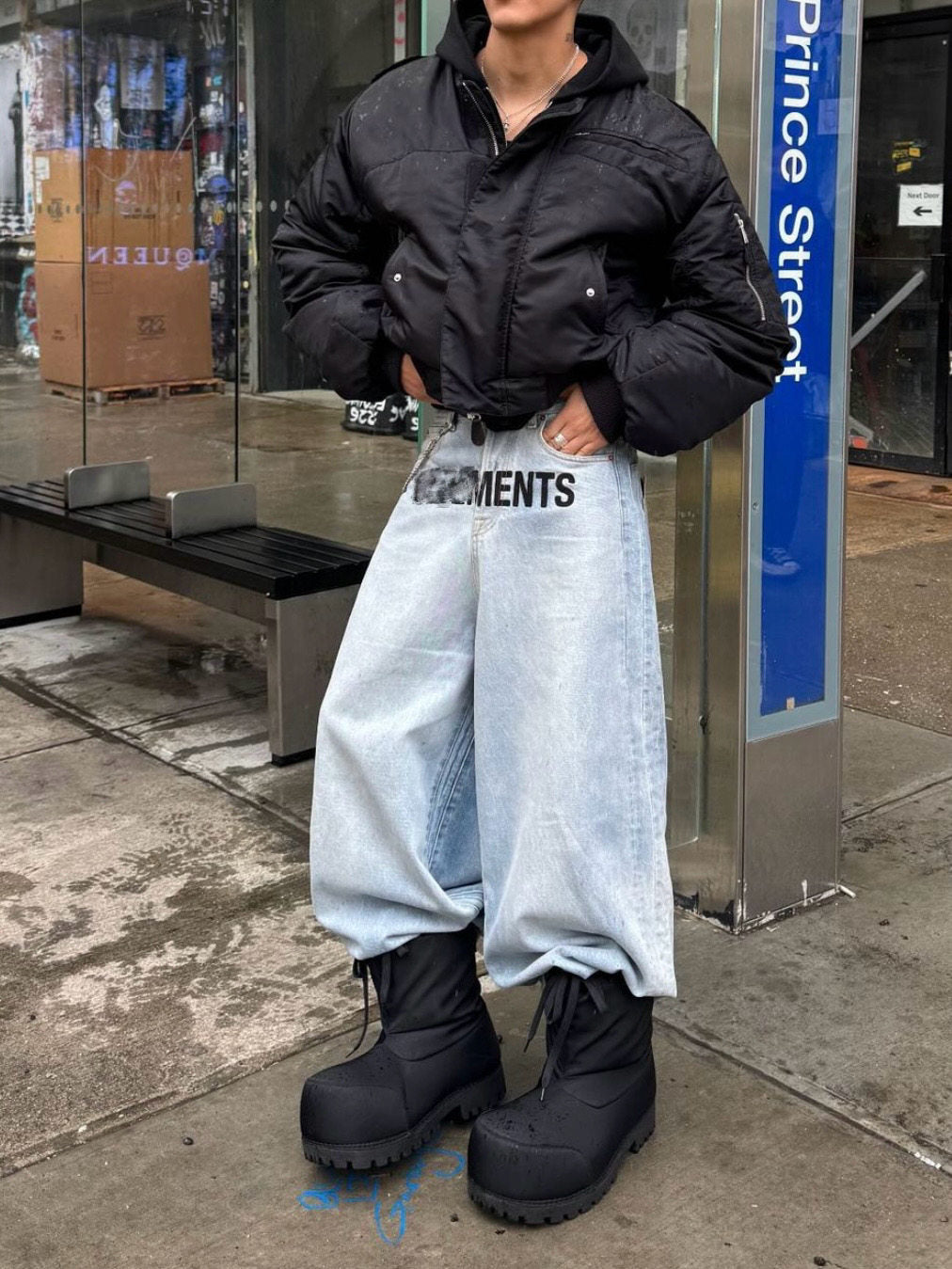 Jeans Baggy VET*MENTS Denim Holgado Streetwear