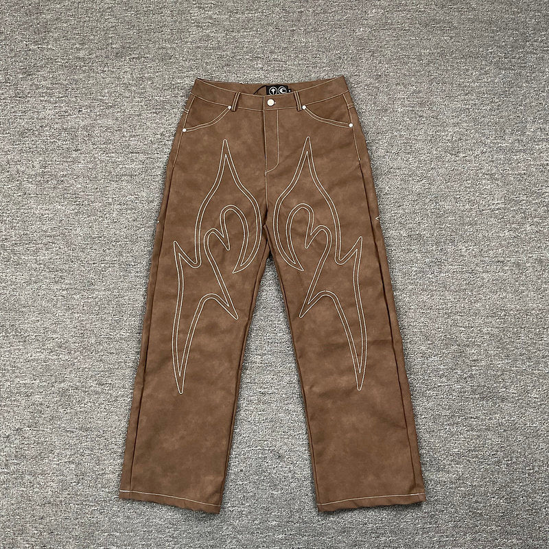 Pantalones TH*G CLUB Bordados Ante Streetwear