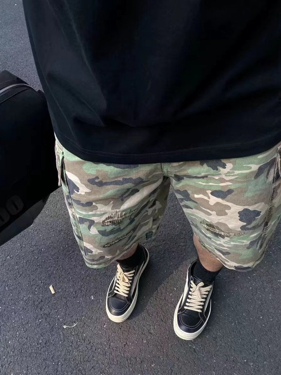 Jorts Cargo Camuflaje Denim Cortos Táctico