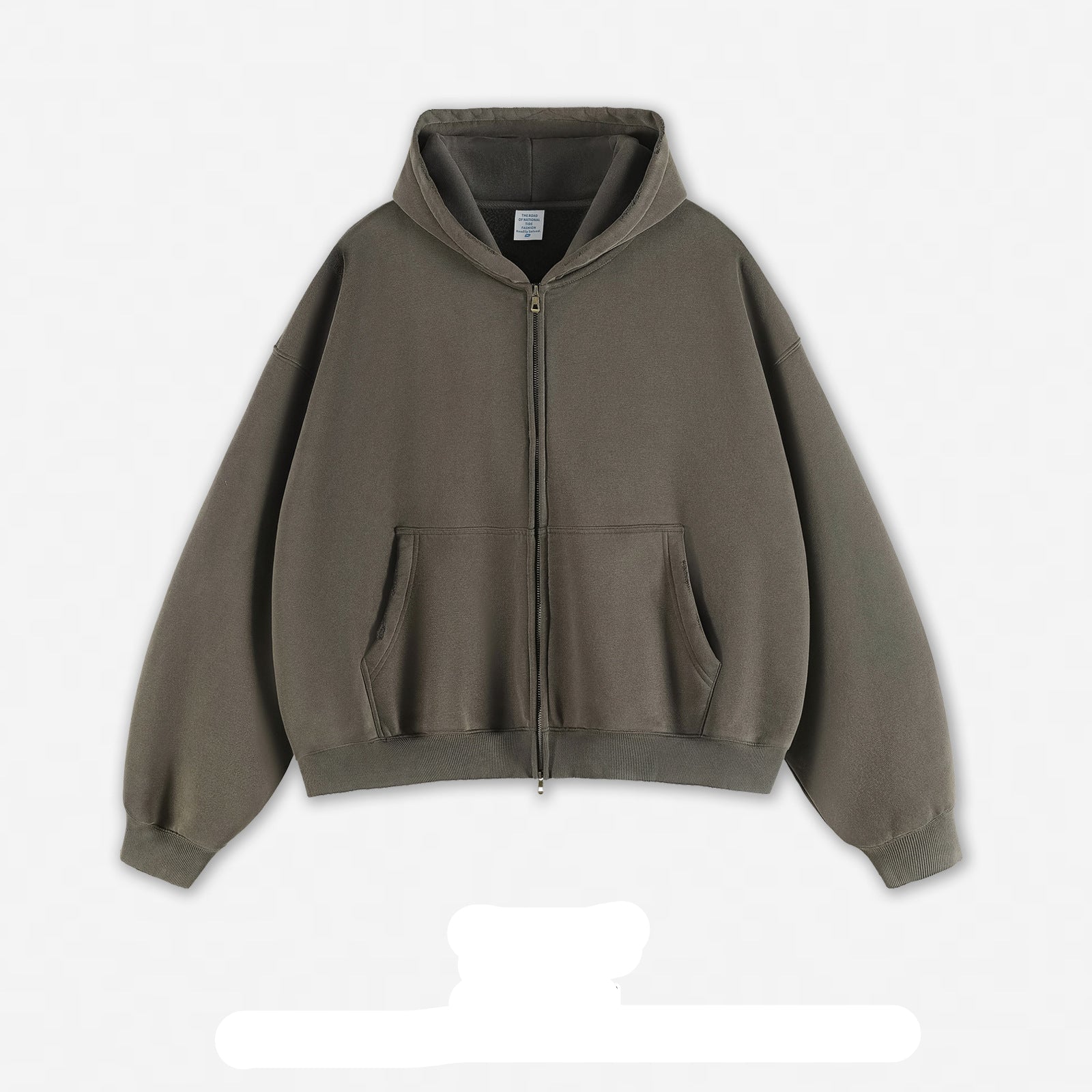 Sudadera Capucha Cremallera Blank Personalizable Imagen secundaria del producto