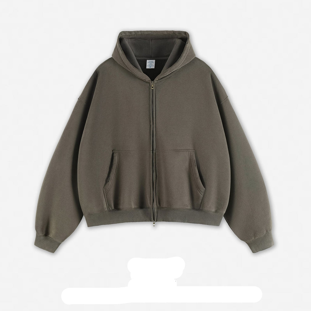 Sudadera Capucha Cremallera Blank Personalizable