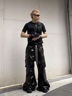 Pantalones AMERICANOS Casual de Pierna Ancha