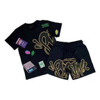 Traje americano casual y chic de manga corta