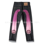 Jeans Hip Hop Impresos Retro Denim Streetwear