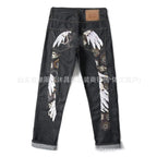 Jeans Hip Hop Impresos Retro Denim Streetwear