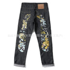 Jeans Hip Hop Impresos Retro Denim Streetwear
