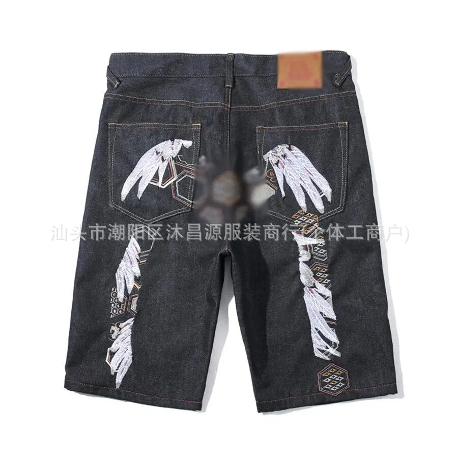 Jeans Hip Hop Impresos Retro Denim Streetwear