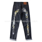Jeans Hip Hop Impresos Retro Denim Streetwear
