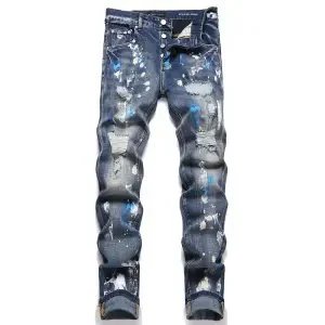 Jeans Skinny Ajustados Denim Streetwear