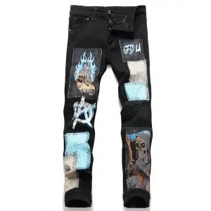 Jeans Skinny Ajustados Denim Streetwear