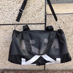 Off White Handbag Large Capacity Crossbody Bag OW Fashionable Arrow Luggage Bag Travel Bag Fitness Handbag Dry and Wet Separate Bag Yoga Bag Backpack Couple Sports Bag Basketball Bag Backpack Trendy Brand Shoulder Bag