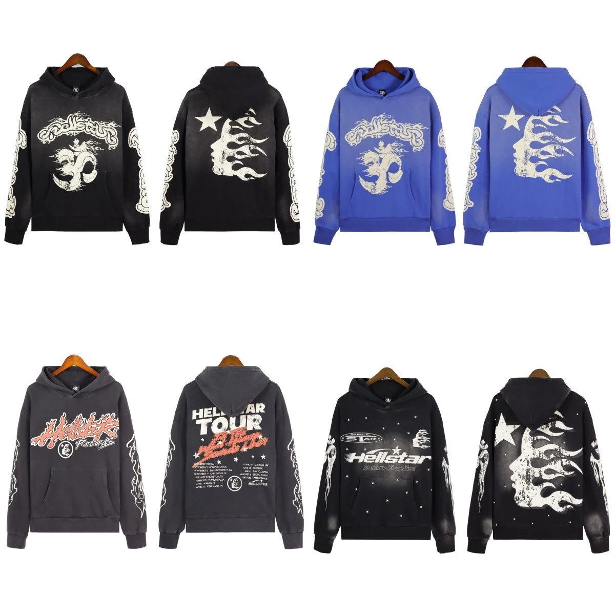 Sudadera Capucha HEL*STAR Streetwear Urbano Imagen principal del producto