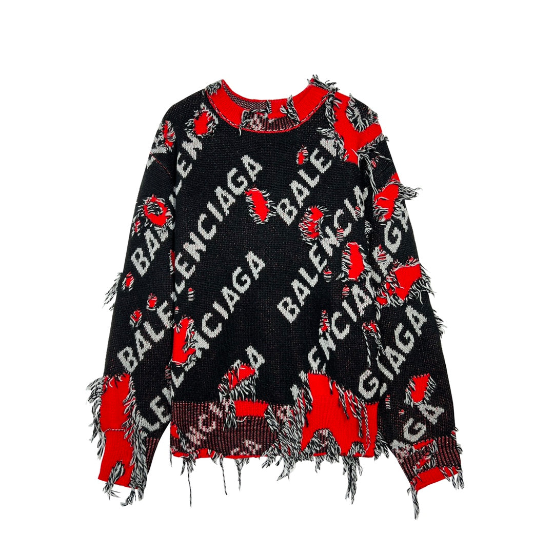 Jersey Balenciaga Logo Completo Desgastado Imagen principal del producto