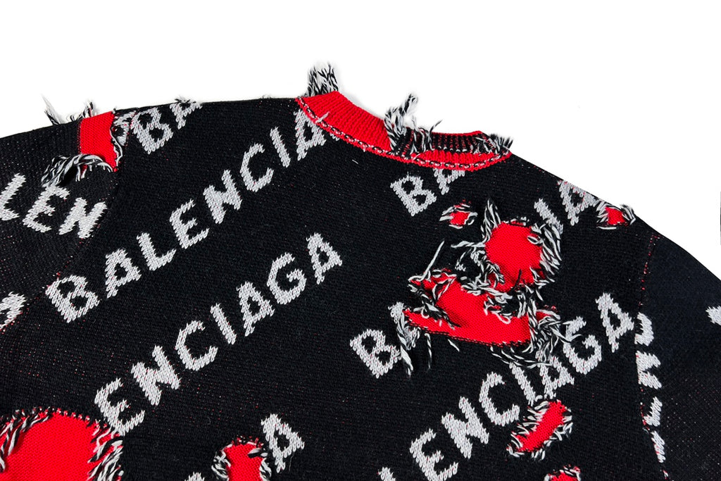Jersey Balenciaga Logo Completo Desgastado