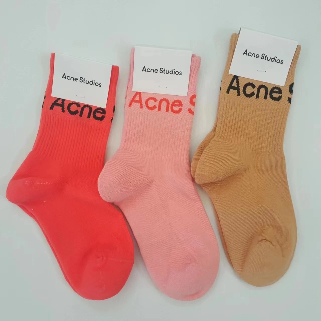 Chaussettes Coton Femme Lettrées Colorées Imagen secundaria del producto