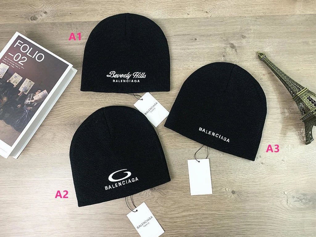 Chapeau Laine Tricoté Bord Droit Duomi