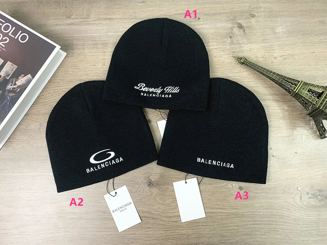 Chapeau Laine Tricoté Bord Droit Duomi Imagen principal del producto