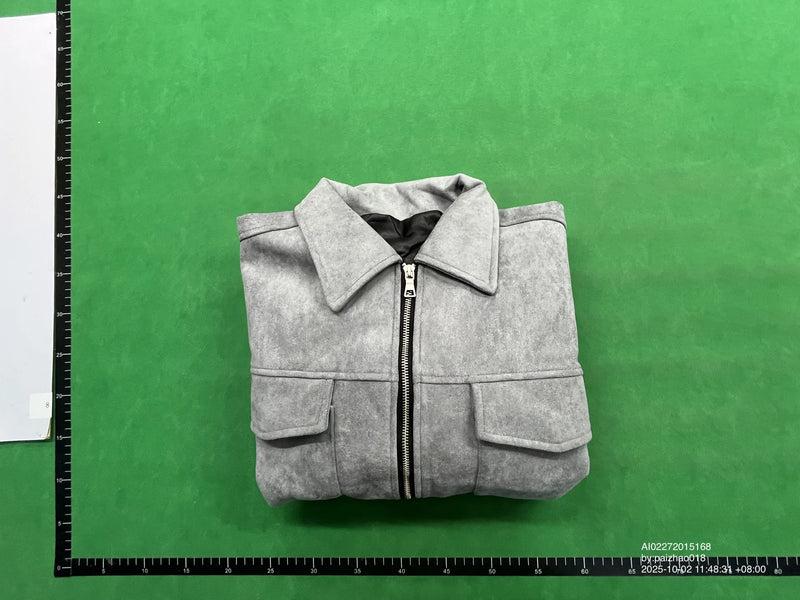 Chaqueta Cargo Ante Imitación Doble Bolsillo - Image 5