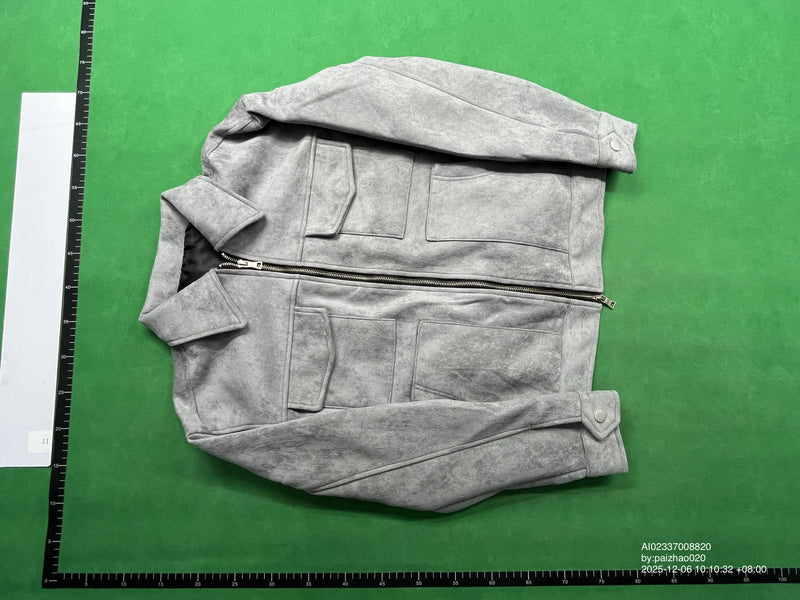 Chaqueta Cargo Ante Imitación Doble Bolsillo - Image 4