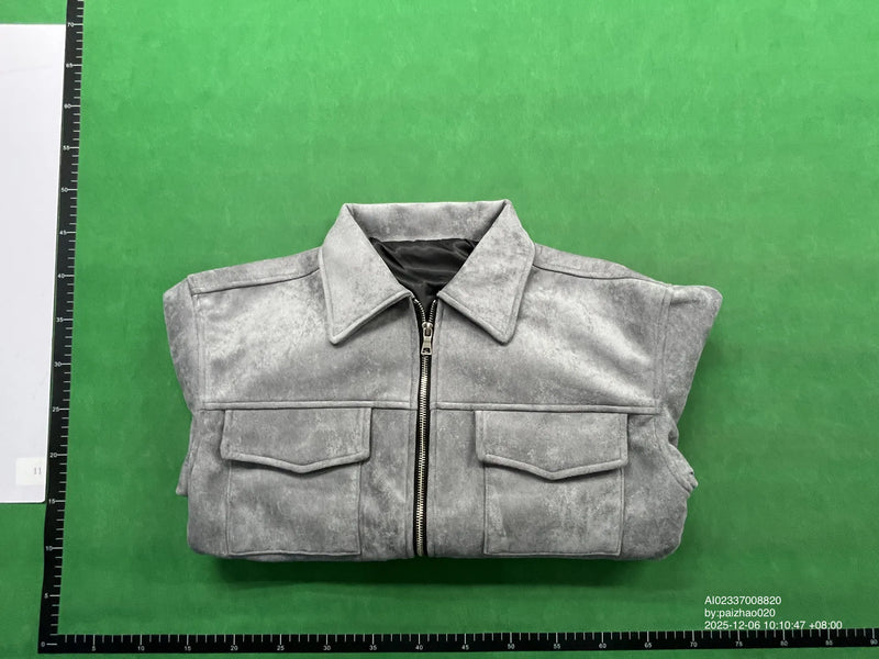 Chaqueta Cargo Ante Imitación Doble Bolsillo - Image 2